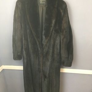 Classic MINK fur coat black Large 231